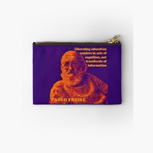 Item preview, Paolo Freire Pedagogy of the Oppressed Quote on Liberating Education Psychadelic Orange designed and sold by Tony Cisse.