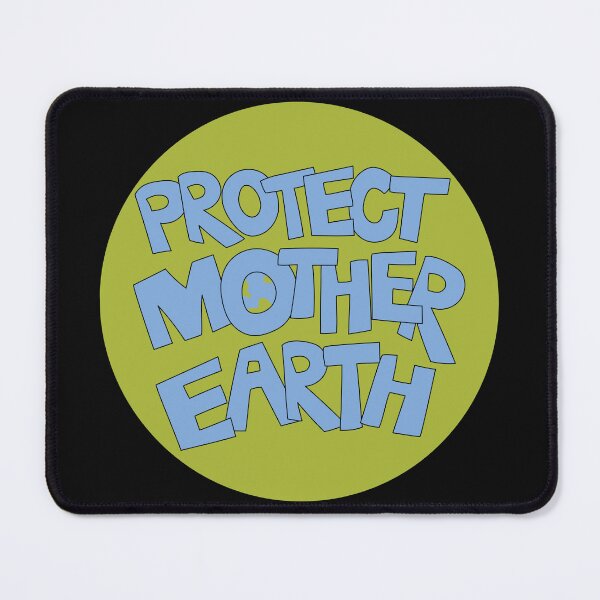 Item preview, Protect Mother Earth Illustrated Text Badge Climate Ambassadors designed and sold by AngelDawnDesign.