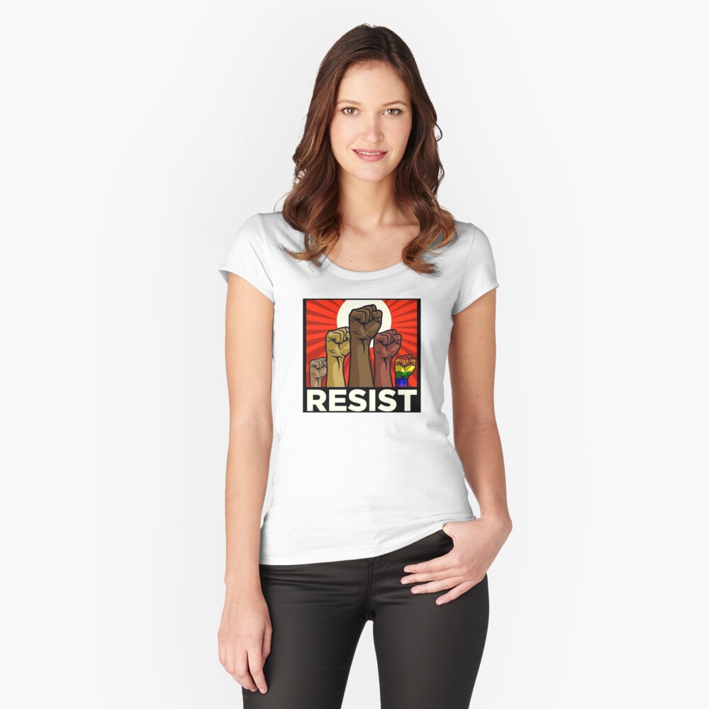 Vista previa del artículo con la obra «Camiseta entallada de cuello ancho», diseñado y vendido por ezrawalwalian.
