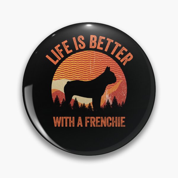 Item preview, Life Is Better With A Frenchie Vintage Distressed Dog Gift  designed and sold by Guarddogdrive.