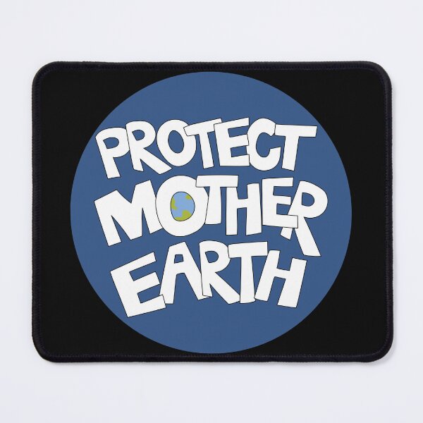 Item preview, Protect Mother Earth Illustrated Text Badge Climate Ambassadors designed and sold by AngelDawnDesign.