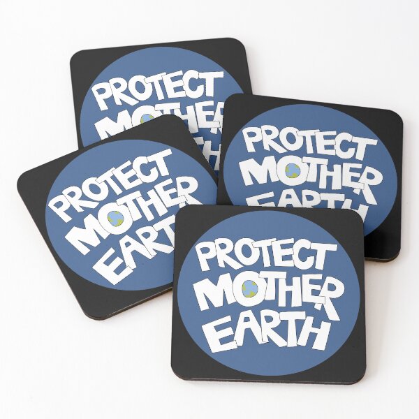 Item preview, Protect Mother Earth Illustrated Text Badge Climate Ambassadors designed and sold by AngelDawnDesign.