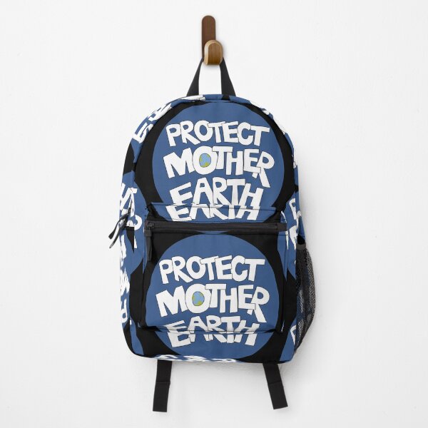 Item preview, Protect Mother Earth Illustrated Text Badge Climate Ambassadors designed and sold by AngelDawnDesign.