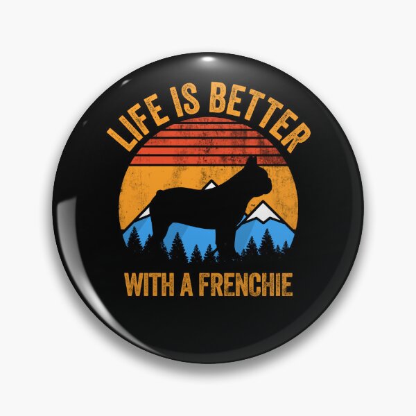 Item preview, Life Is Better With A Frenchie Vintage Distressed Dog Gift  designed and sold by Guarddogdrive.