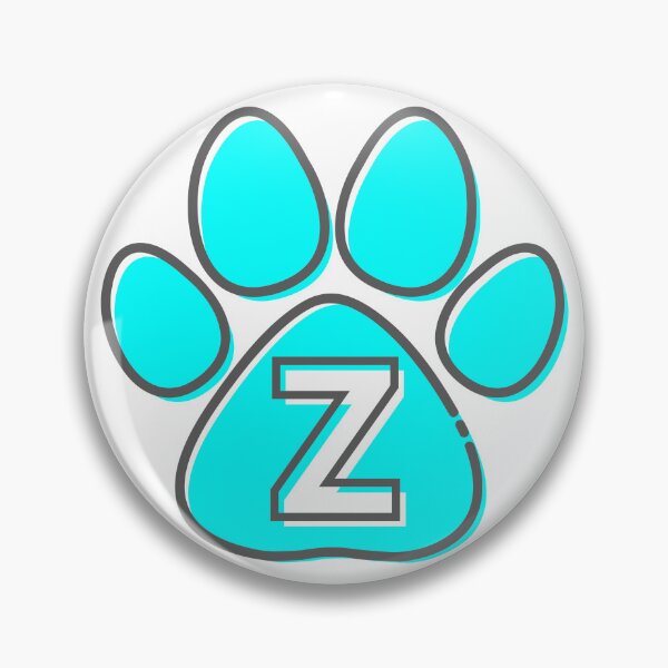 Item preview, Blue Paw Monogram Z designed and sold by Coffee Lifestyle.