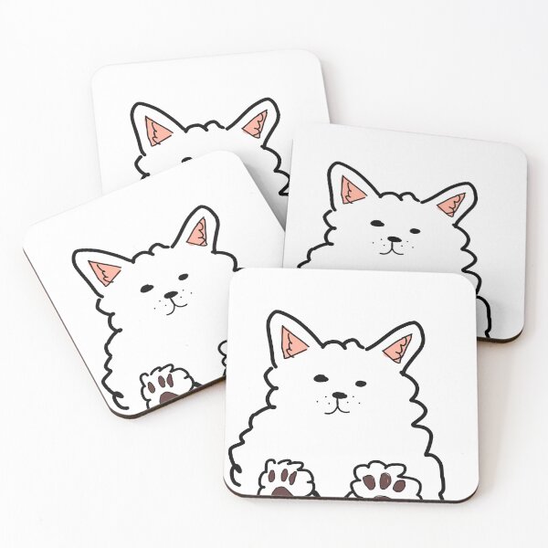 Item preview, poorly drawn samoyed designed and sold by miseryfactories.