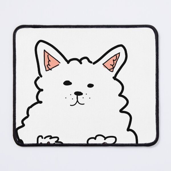 Item preview, poorly drawn samoyed designed and sold by miseryfactories.