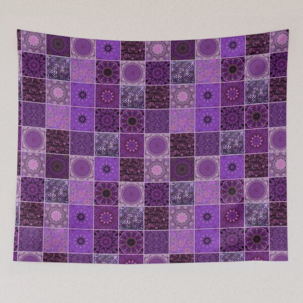 Item preview, Purple Crazy Quilt designed and sold by bloomingvine.