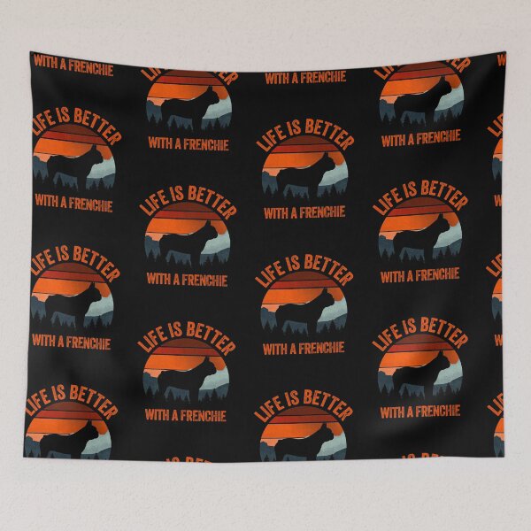 Item preview, Life Is Better With A Frenchie Vintage Dog Gift  designed and sold by Guarddogdrive.