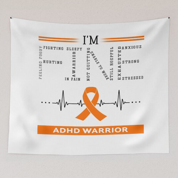 Item preview, I'm Fine ADHD Warrior Support ADHD Awareness Gifts designed and sold by rechardtee.