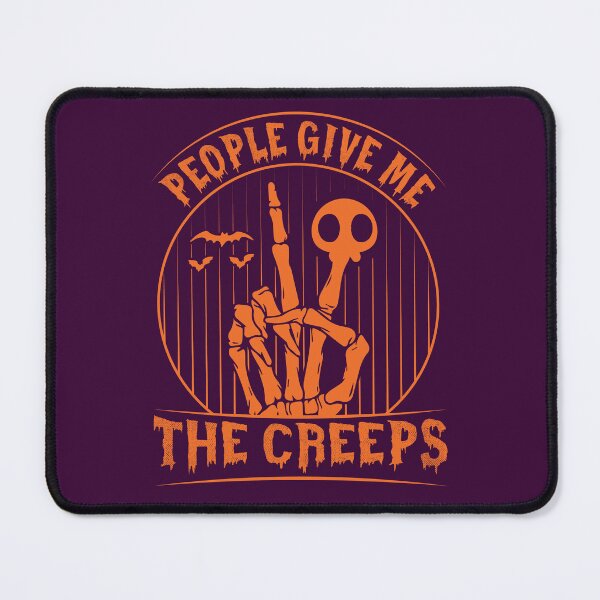 Item preview, People Give Me The Creeps T-Shirt, Halloween Shirt, Horror Shirt, Horror Gift for Men, Skeleton Hand Tee, Witch Vibes Shirt, Spooky Season designed and sold by mryan78.