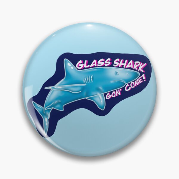 Item preview, Glass Shark Gon' Come! designed and sold by SamCatArt.