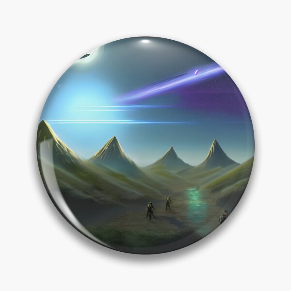 Item preview, UFO watching a group of travelers  designed and sold by Jaraz.