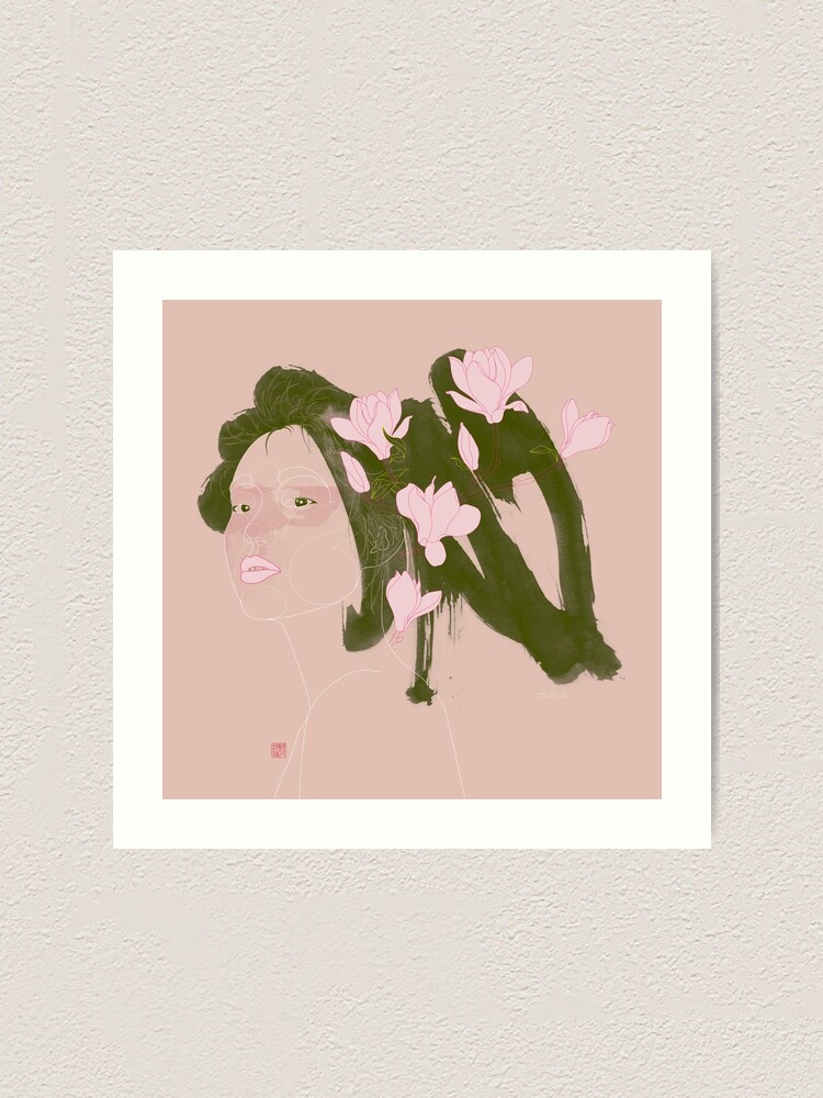 Alternate view of Magnolia (Mulan) Art Print