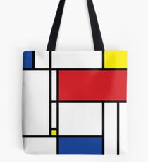 Mondrian Minimalist De Stijl Modern Art Tote Bag