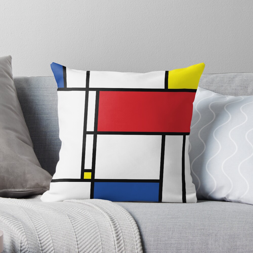 Mondrian Minimalist De Stijl Moderne Kunst © fatfatin Dekokissen