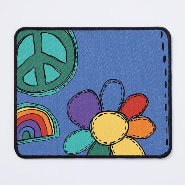 Item preview, Jeans pocket with multicolored patchs designed and sold by courbebleue.