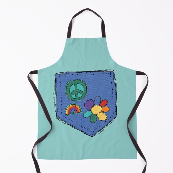 Item preview, Jeans pocket with multicolored patchs designed and sold by courbebleue.