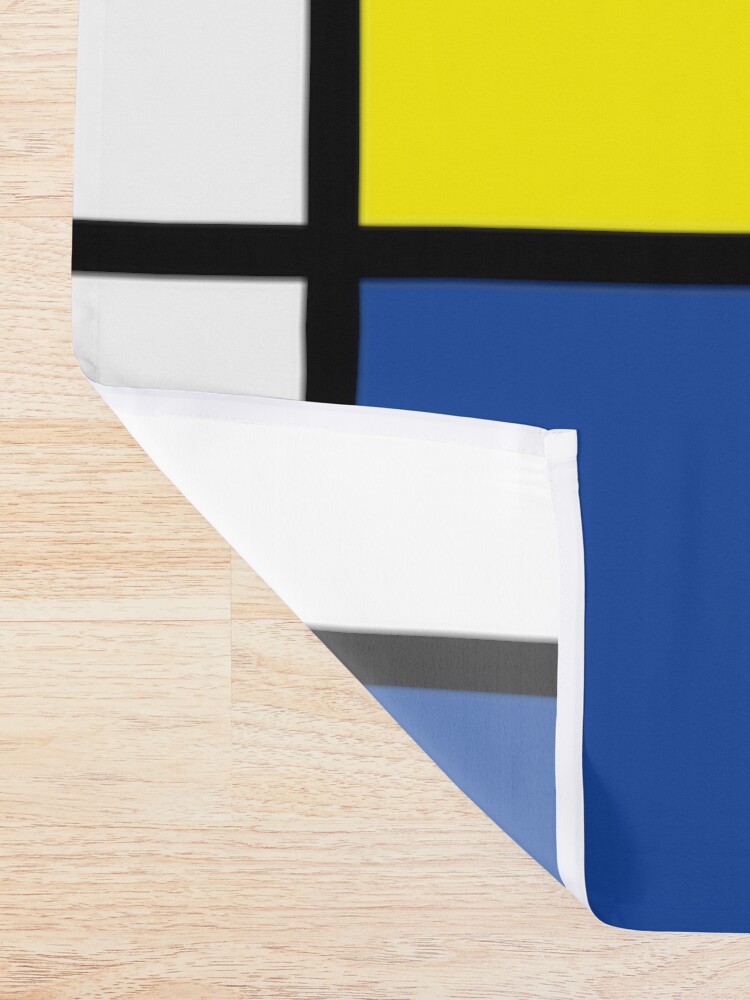 Alternate view of Mondrian Minimalist De Stijl Modern Art Shower Curtain