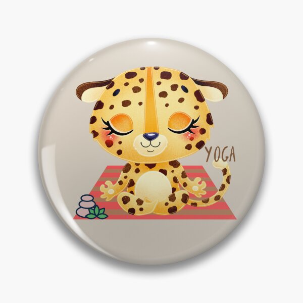 Item preview, Baby Leopard Easy Pose Cat Yoga for the baby wild animal lovers and yoga lovers you know designed and sold by tranquilbeach.