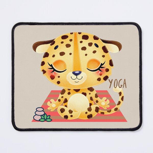 Item preview, Baby Leopard Easy Pose Cat Yoga for the baby wild animal lovers and yoga lovers you know designed and sold by tranquilbeach.