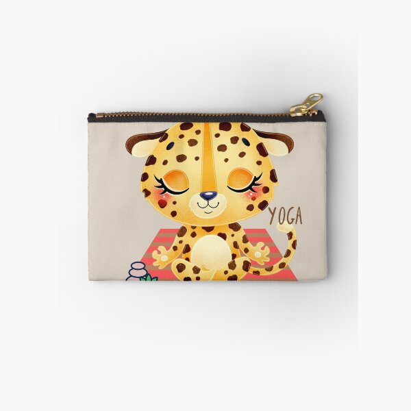 Item preview, Baby Leopard Easy Pose Cat Yoga for the baby wild animal lovers and yoga lovers you know designed and sold by tranquilbeach.
