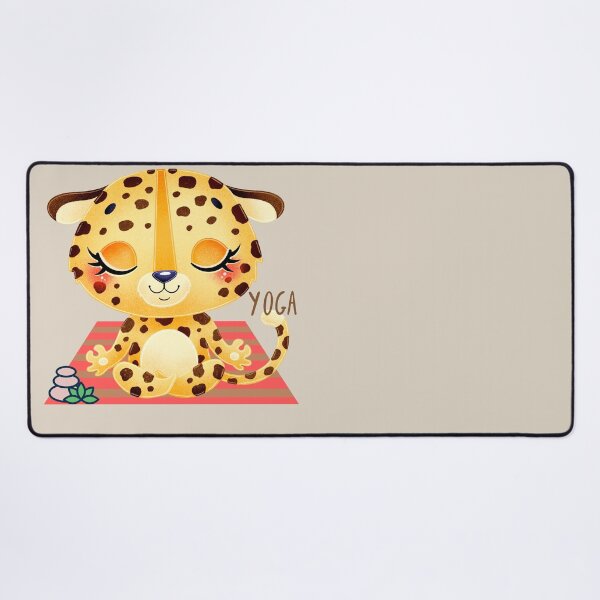Item preview, Baby Leopard Easy Pose Cat Yoga for the baby wild animal lovers and yoga lovers you know designed and sold by tranquilbeach.