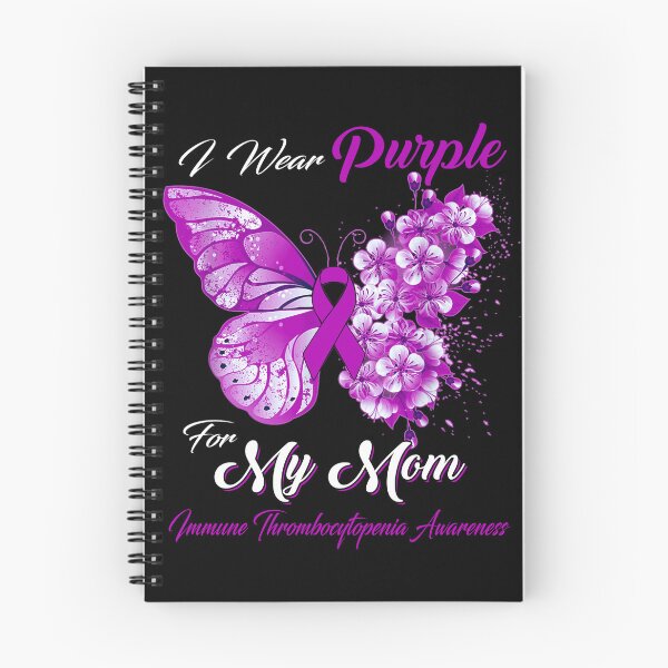 Item preview, I Wear Purple For My Mom Immune Thrombocytopenia Awareness Butterfly Ribbon Gifts designed and sold by Adropine.