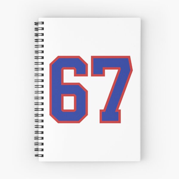 Item preview, Number 67 blue red sports jersey sixty seven designed and sold by LoveIsColorful.