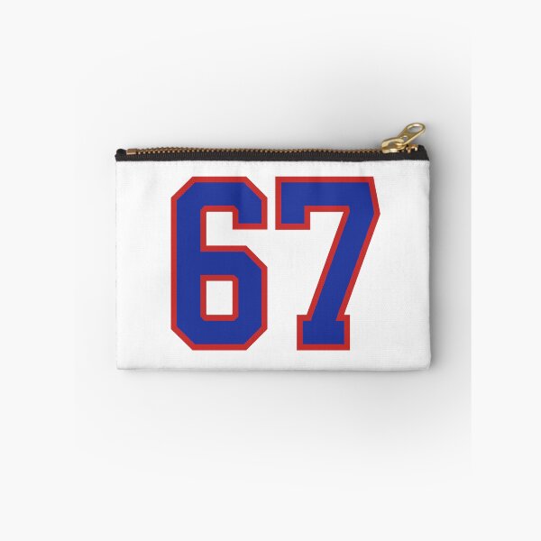 Item preview, Number 67 blue red sports jersey sixty seven designed and sold by LoveIsColorful.