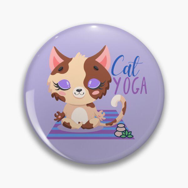 Item preview,  Cat Yoga Design in the Easy Pose for the cat and yoga lovers you know designed and sold by tranquilbeach.