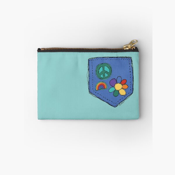 Item preview, Jeans pocket with multicolored patchs designed and sold by courbebleue.