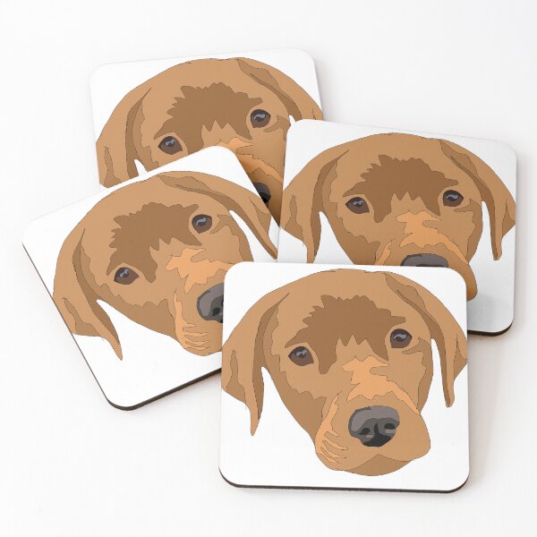 Item preview, Dark yellow lab puppy designed and sold by LeahcarsArt.
