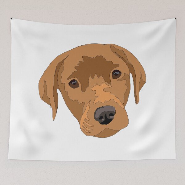 Item preview, Dark yellow lab puppy designed and sold by LeahcarsArt.