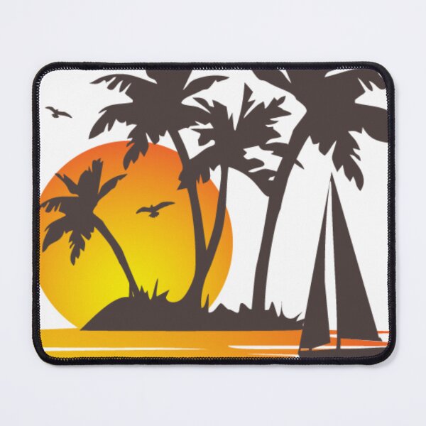 Item preview, Sunshine Beach Coconut Trees Graphic Spring Vacation Tee Tops designed and sold by Davidnft.
