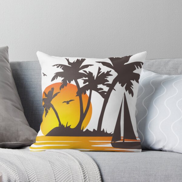 Item preview, Sunshine Beach Coconut Trees Graphic Spring Vacation Tee Tops designed and sold by Davidnft.
