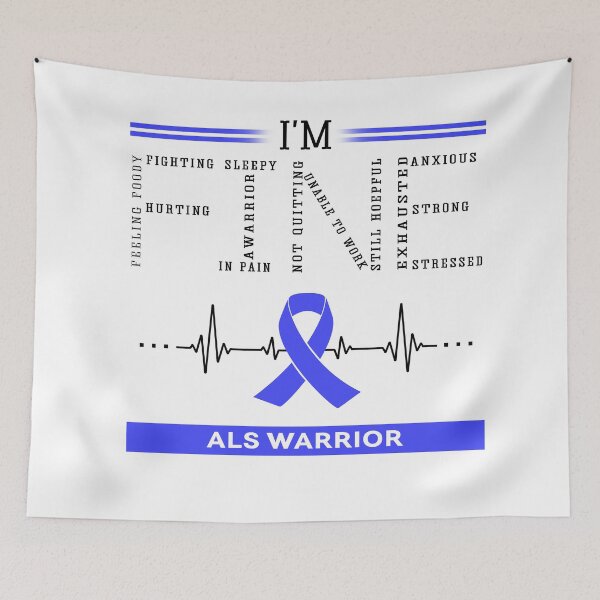 Item preview, I'm Fine ALS Warrior Support ALS Awareness Gifts designed and sold by rechardtee.