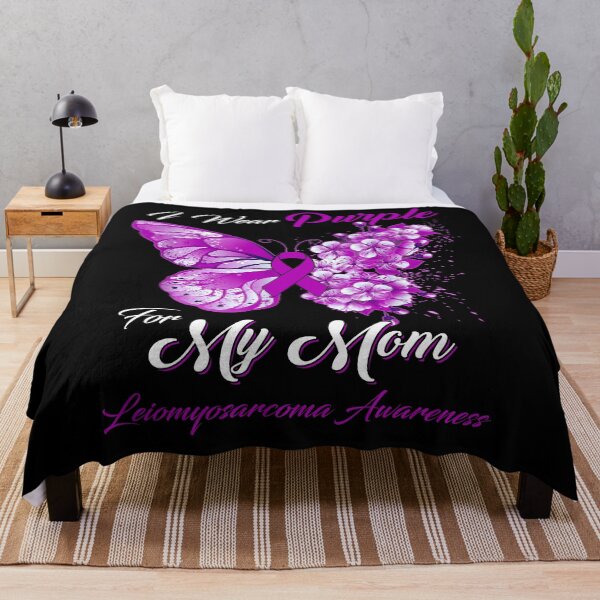 Item preview, I Wear Purple For My Mom Leiomyosarcoma Awareness Butterfly Ribbon Gifts designed and sold by Adropine.