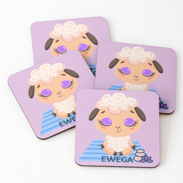 Item preview, Ewega Baby Sheep Easy Pose Yoga Design for farm animal lovers and yoga lovers you know. designed and sold by tranquilbeach.