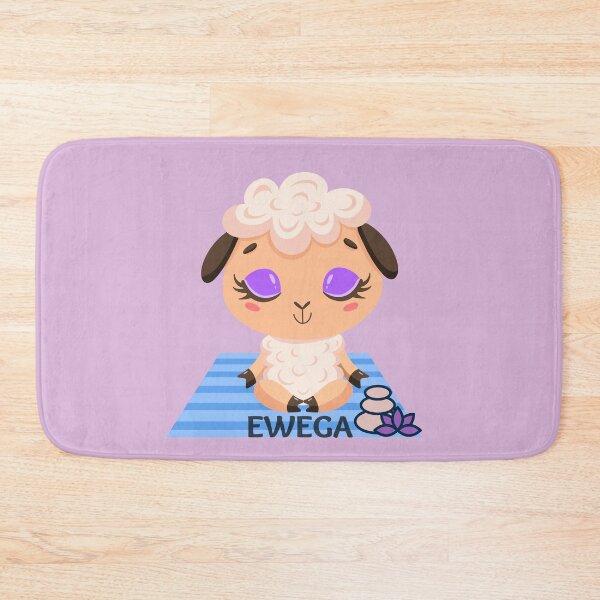 Item preview, Ewega Baby Sheep Easy Pose Yoga Design for farm animal lovers and yoga lovers you know. designed and sold by tranquilbeach.