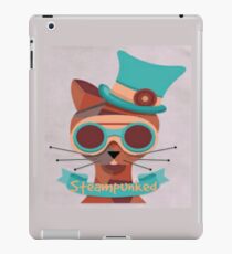 Cat googles, glasses, top hat, steampunk iPad Case/Skin
