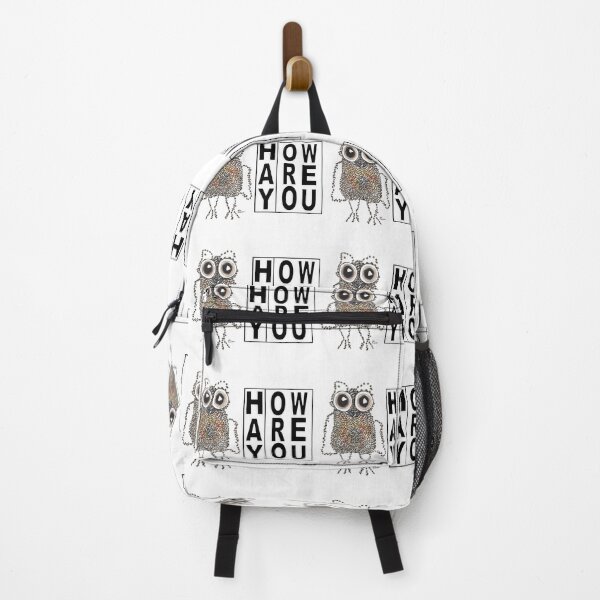 Item preview, Hay How Are You Caffeinated Owl with Black Letters designed and sold by AliCatOriginals.