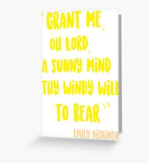 Cita Emily Dickinson Greeting Card