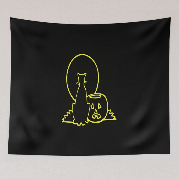 Item preview, Halloween Cat Yellow designed and sold by NewTopDesign.