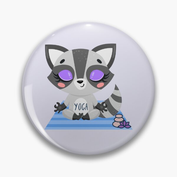 Item preview, Raccoon Easy Pose Yoga design for the raccoon and yoga lovers you know designed and sold by tranquilbeach.