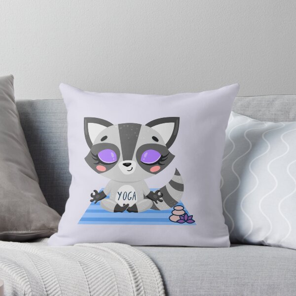 Item preview, Raccoon Easy Pose Yoga design for the raccoon and yoga lovers you know designed and sold by tranquilbeach.