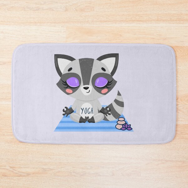 Item preview, Raccoon Easy Pose Yoga design for the raccoon and yoga lovers you know designed and sold by tranquilbeach.