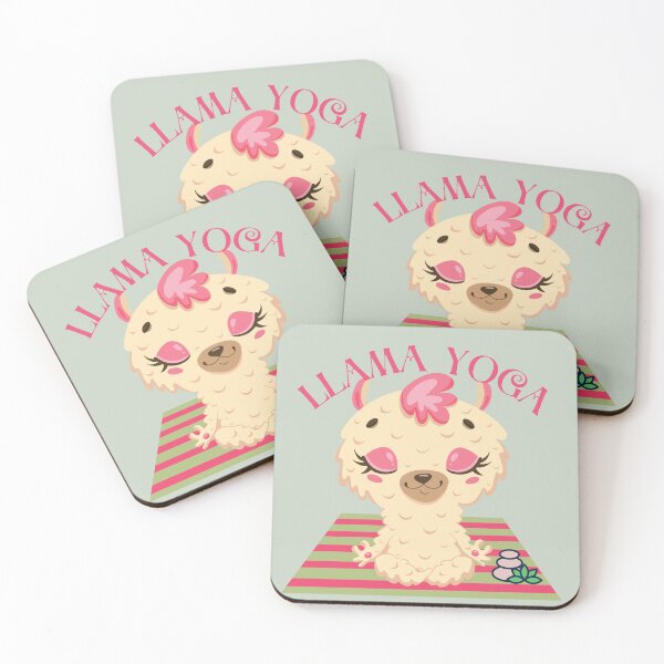 Item preview, Llama Yoga Baby Llama Easy Yoga Design for wild animal and yoga lovers  designed and sold by tranquilbeach.