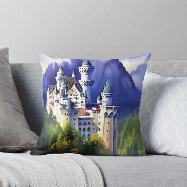 Item preview, Neuschwanstein Watercolor designed and sold by AtlasDavidArt.