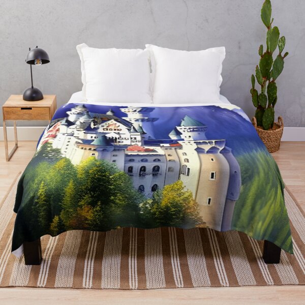 Item preview, Neuschwanstein Watercolor designed and sold by AtlasDavidArt.